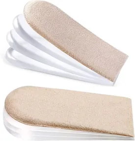Adjustable Orthopedic Heel Lift Inserts, 1/4" to 1" Gel Shoe Heels Inserts for Leg Length Discrepancies. Height Increase Insole (Kids 3-7 / Women 4-8)