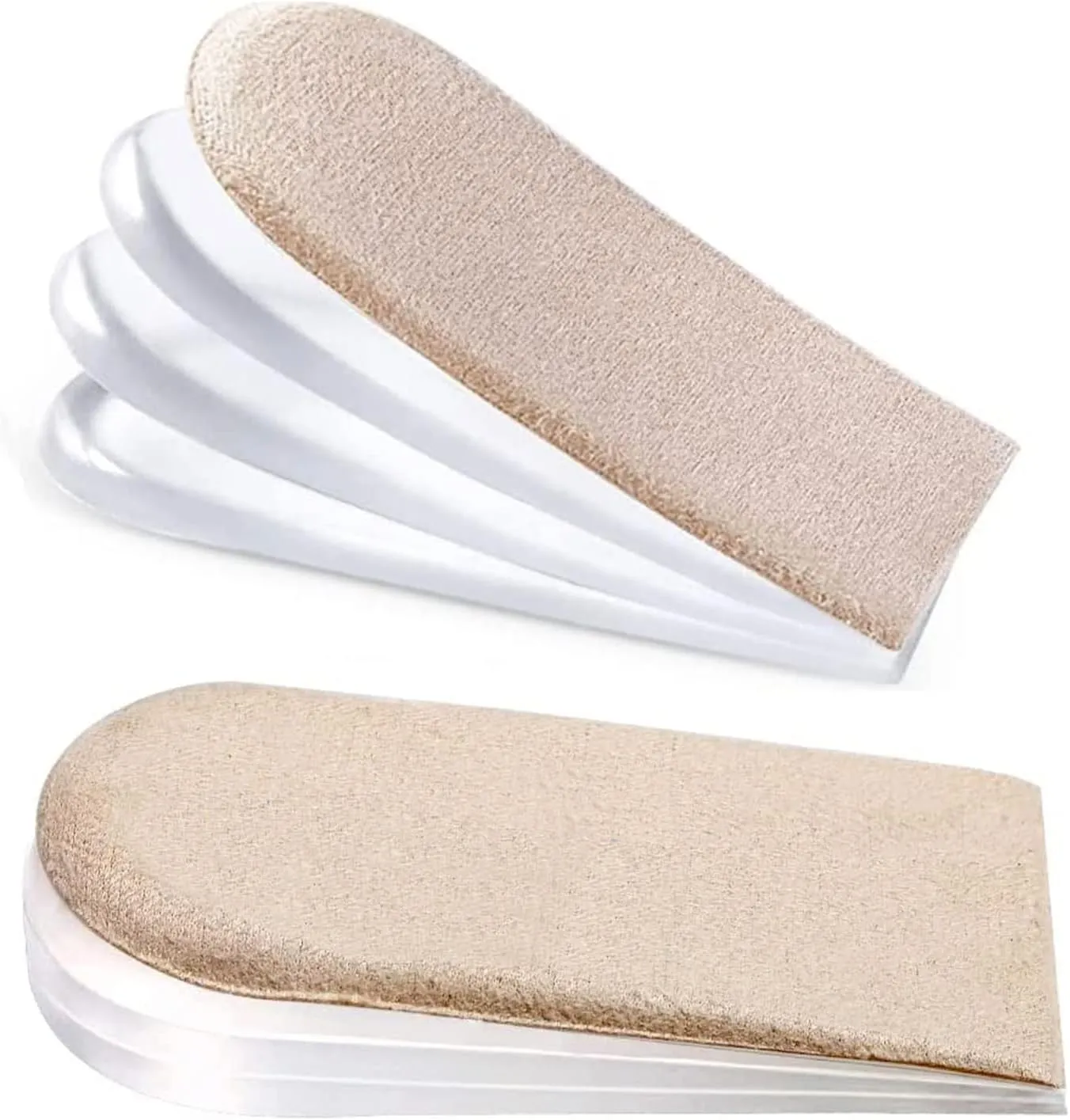 Adjustable Orthopedic Heel Lift Inserts, 1/4" to 1" Gel Shoe Heels Inserts for Leg Length Discrepancies. Height Increase Insole (Kids 3-7 / Women 4-8)
