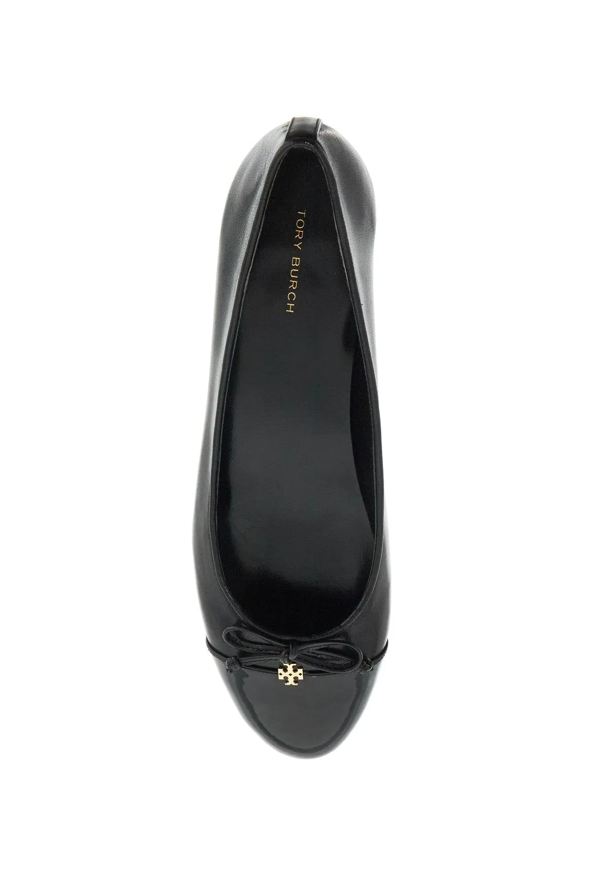 'ballet flats with patent pointed toe