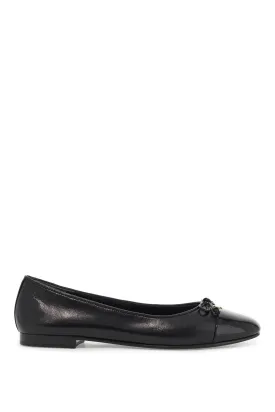 'ballet flats with patent pointed toe