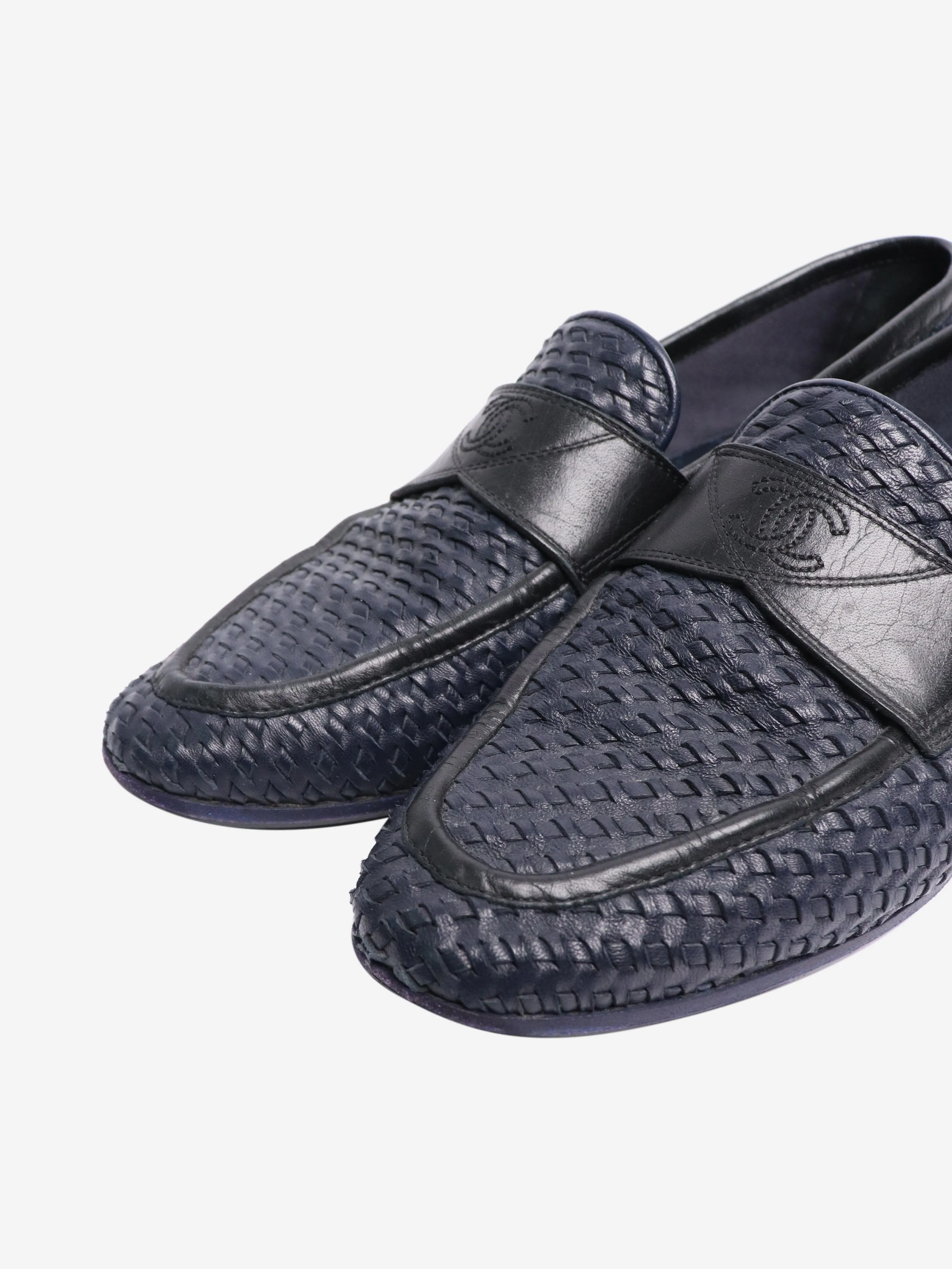 Blue woven loafers - size EU 40 (UK 7)