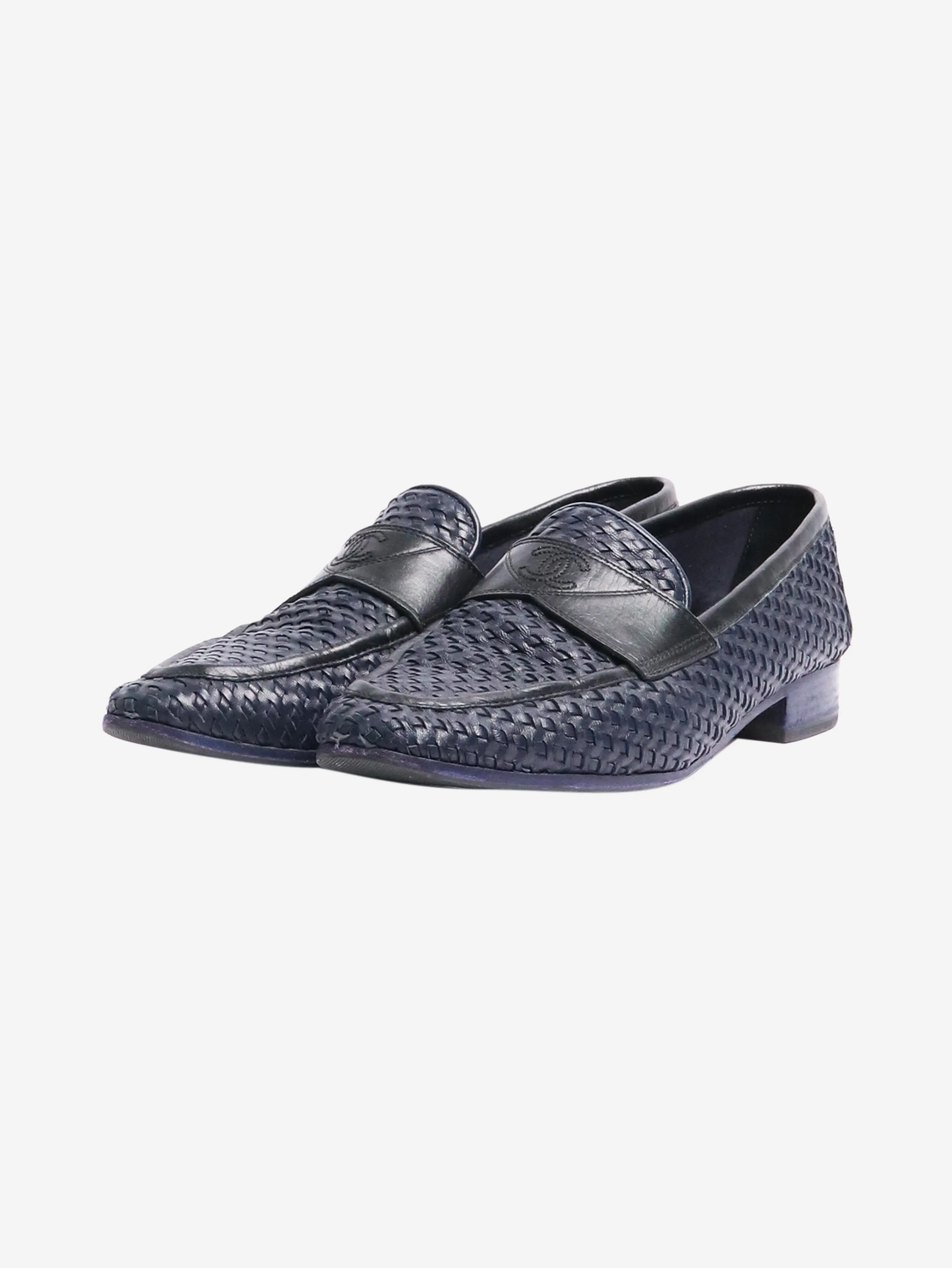 Blue woven loafers - size EU 40 (UK 7)