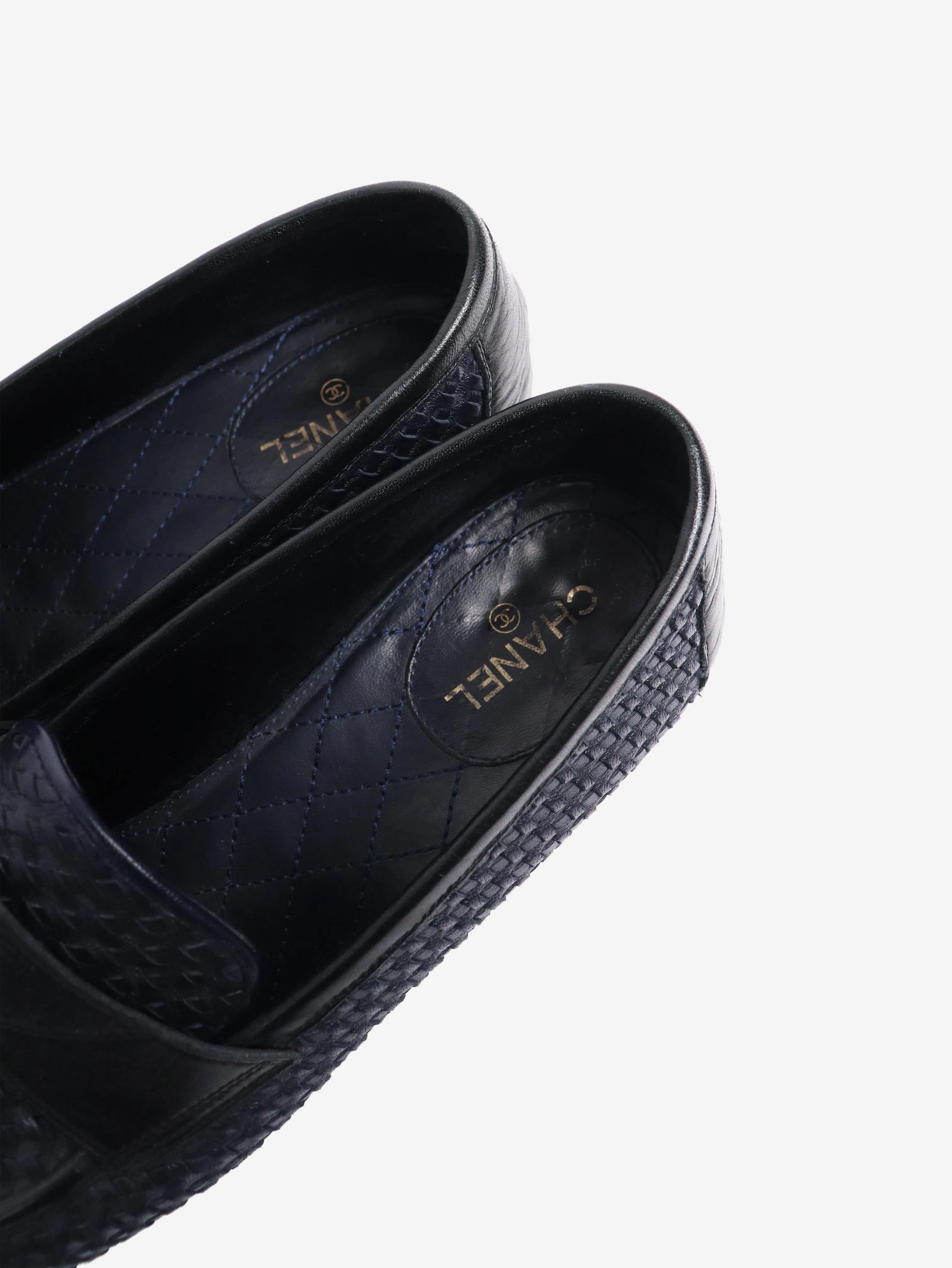 Blue woven loafers - size EU 40 (UK 7)