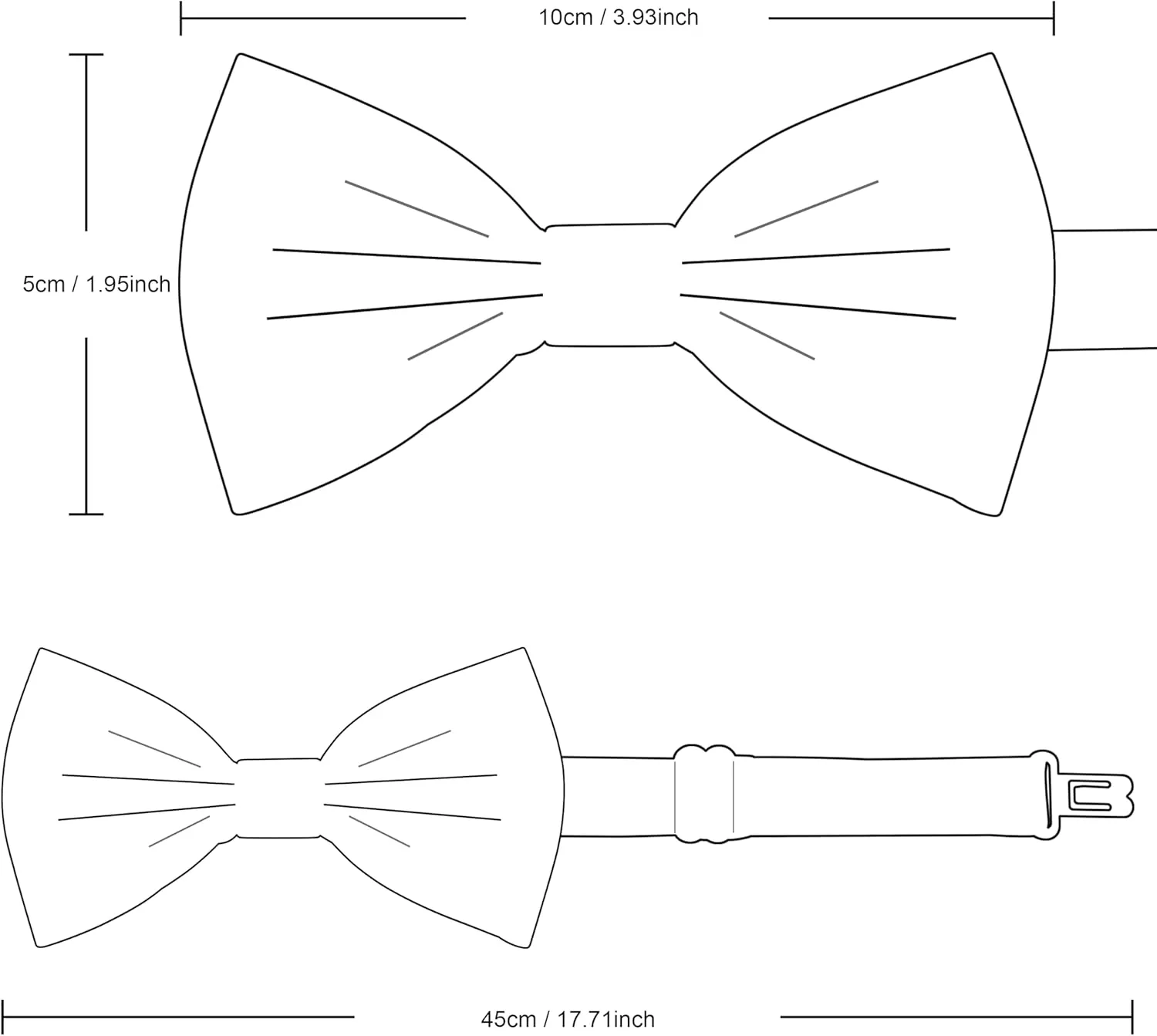 Branduce Bow Ties for Boys Pre Tied Toddler Bow Tie Adjustable Kids Bowties for Wedding Party