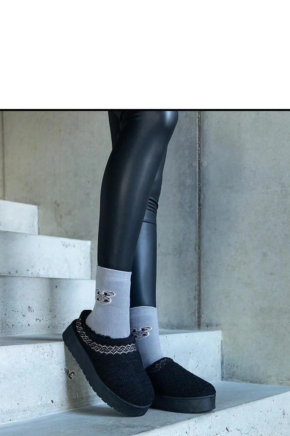 Brown snow boots with a low shaft