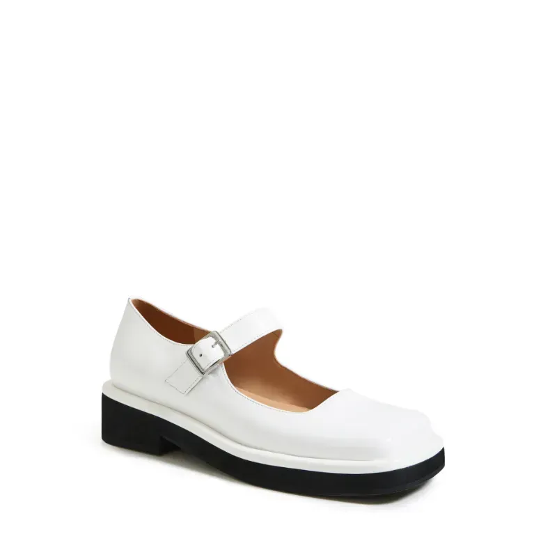 Camelia Mary Jane Handmade Retro Wide Square-Toe Lolita Shoes