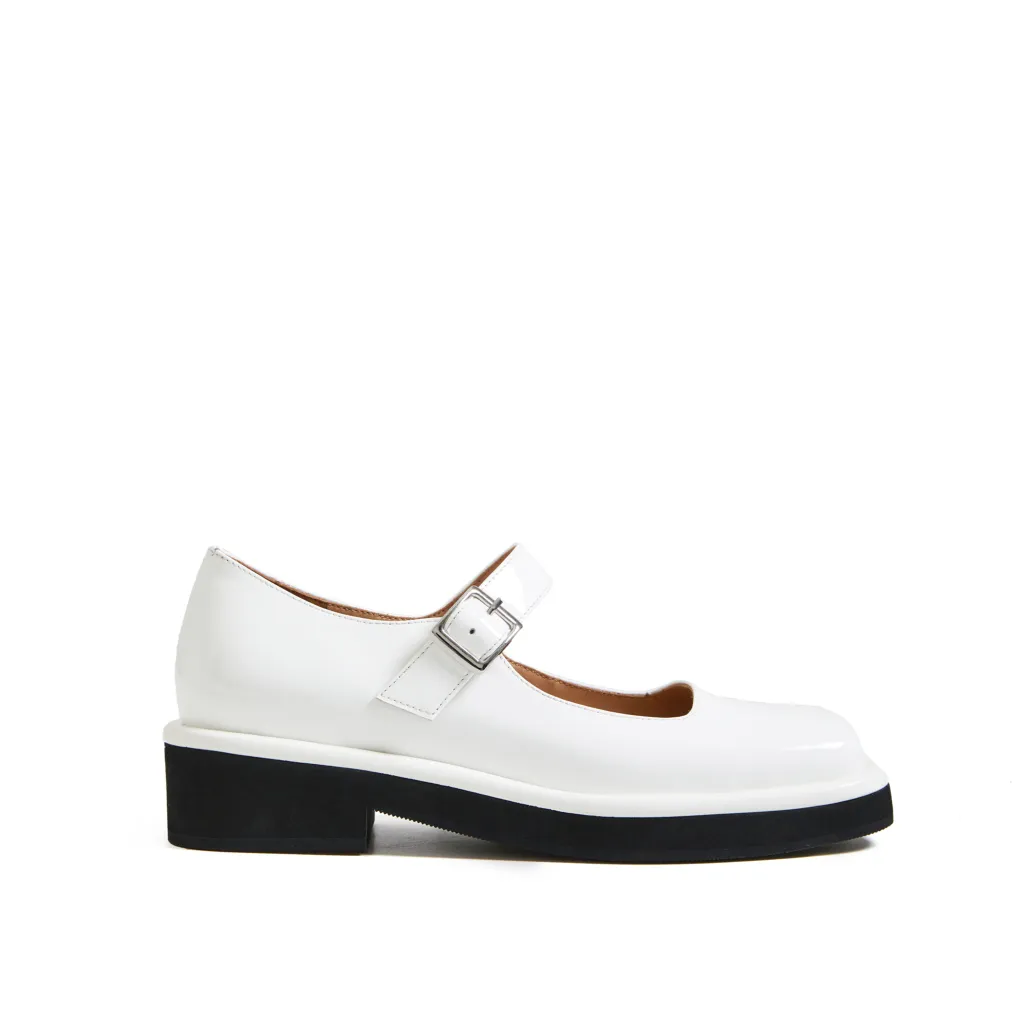 Camelia Mary Jane Handmade Retro Wide Square-Toe Lolita Shoes