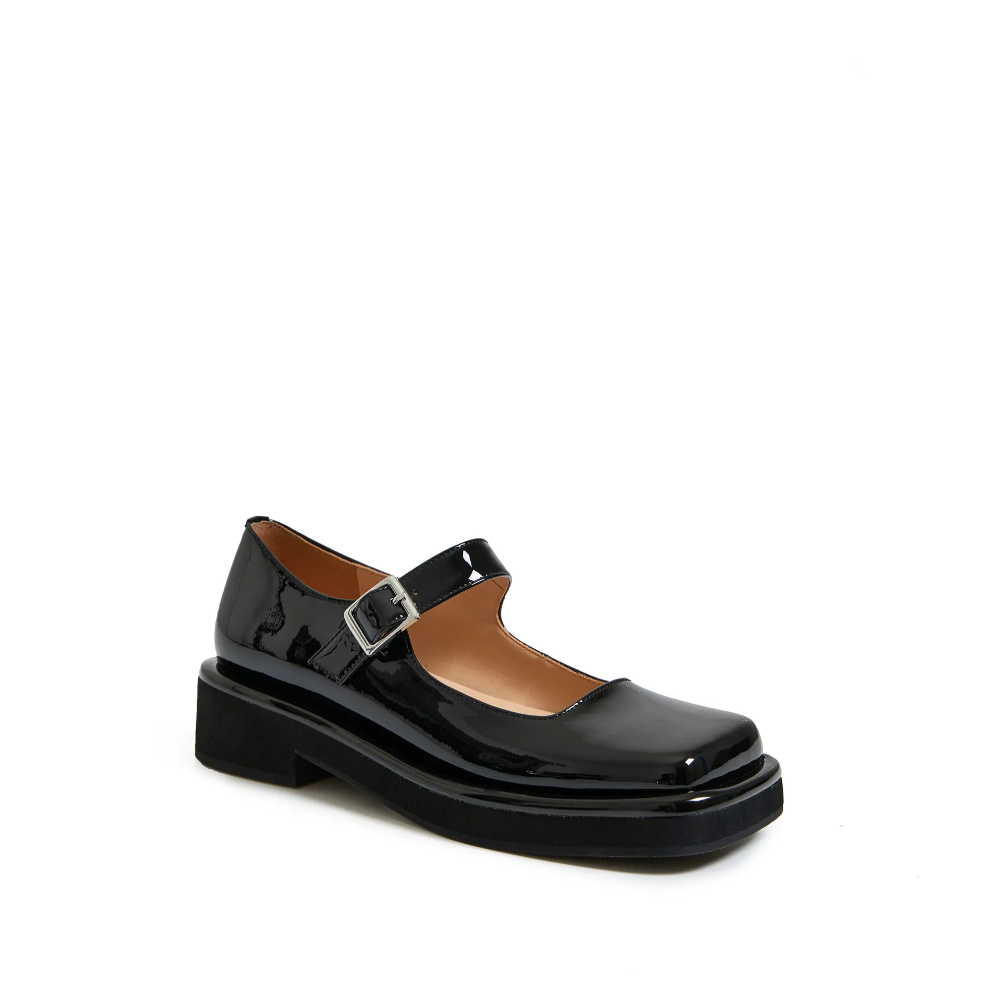 Camelia Mary Jane Handmade Retro Wide Square-Toe Lolita Shoes