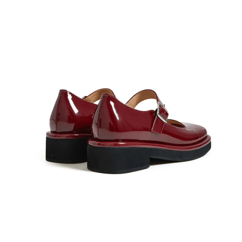 Camelia Mary Jane Handmade Retro Wide Square-Toe Lolita Shoes