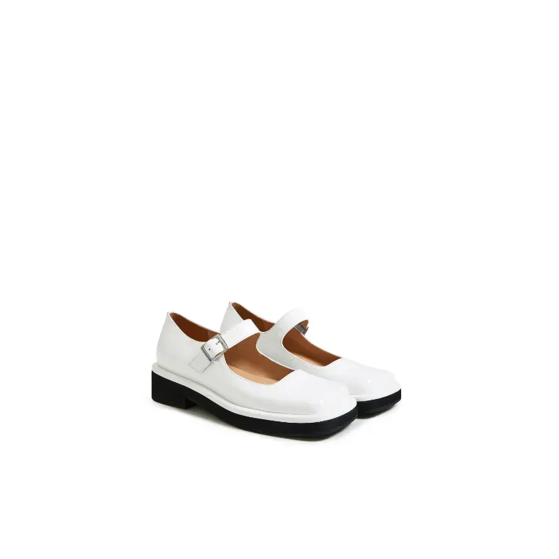 Camelia Mary Jane Handmade Retro Wide Square-Toe Lolita Shoes