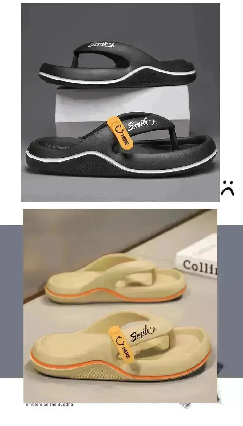 Casual Flip Flops Men's Outer Wear Plus Size All-matching Beach Shoes Men's Slippers