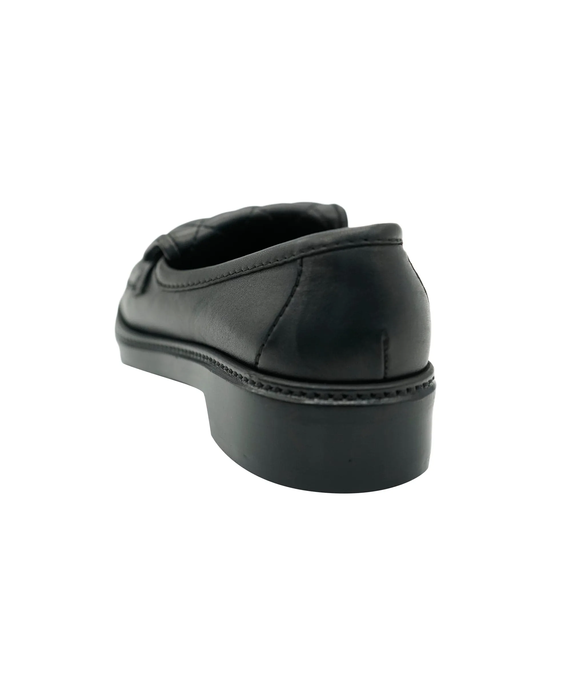 Chanel black turnlock loafers size 37.5  AJL0252