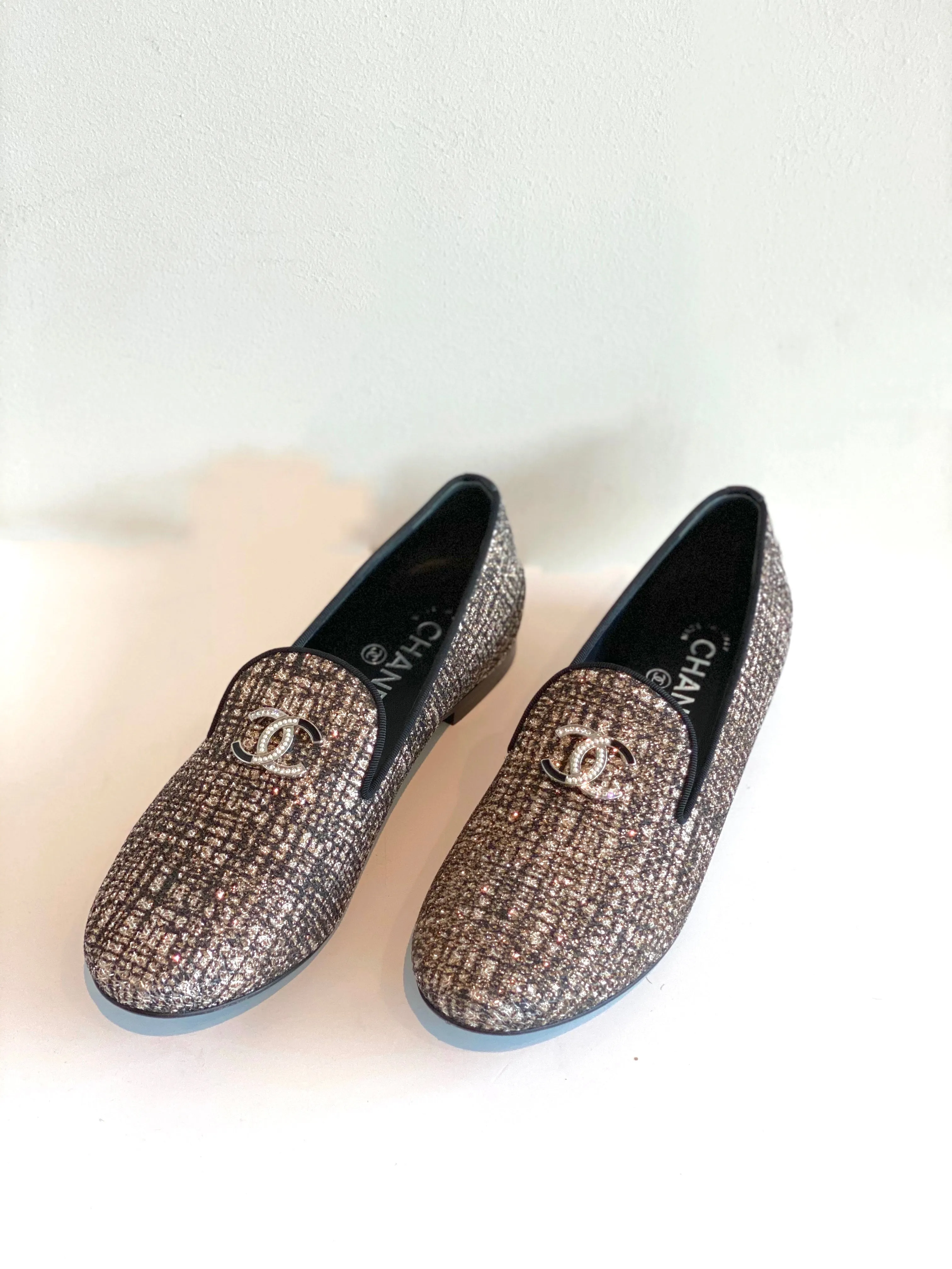 Chanel Tweed Loafers