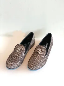 Chanel Tweed Loafers