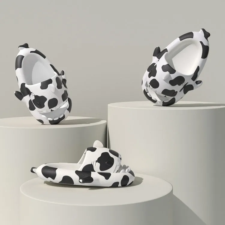 Cow Shark Slippers Women Indoor Home Non-slip