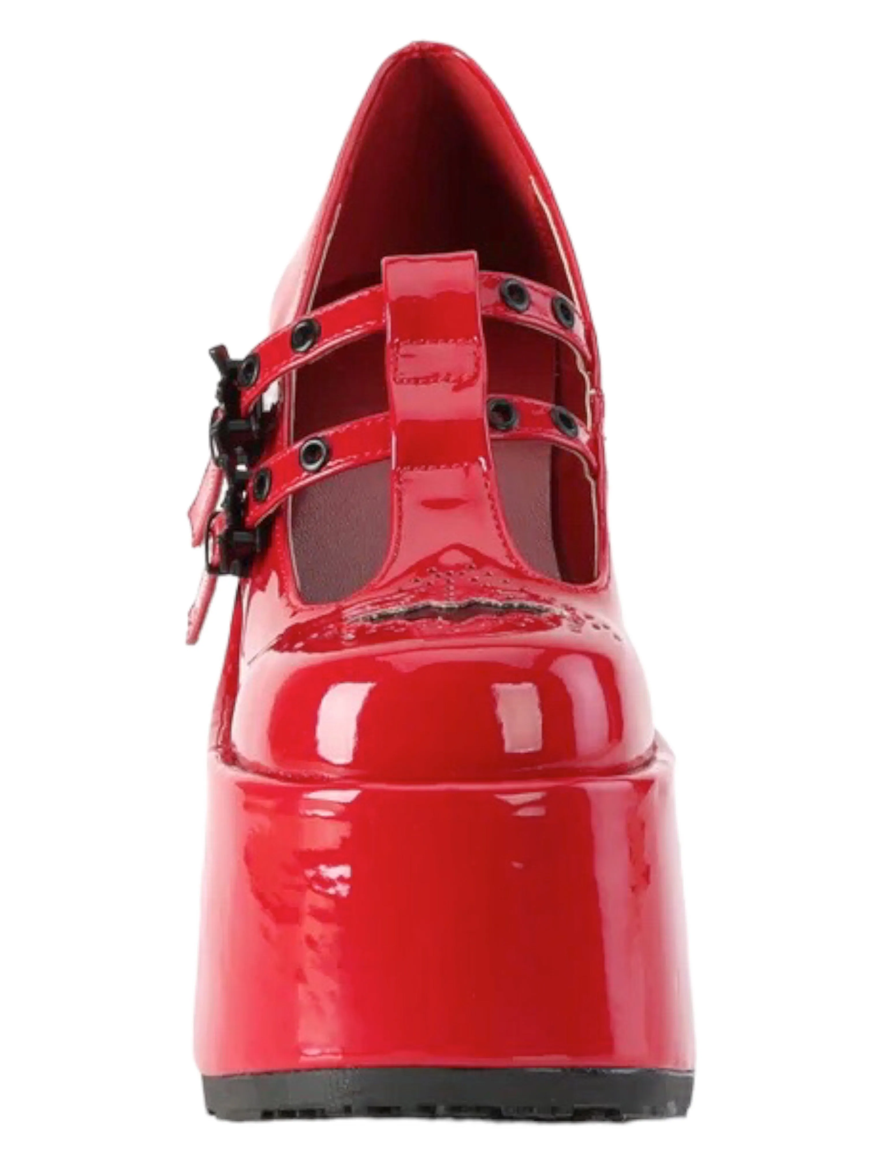 Demonia Cult - CAMEL-55 T-Strap Platform Mary Jane