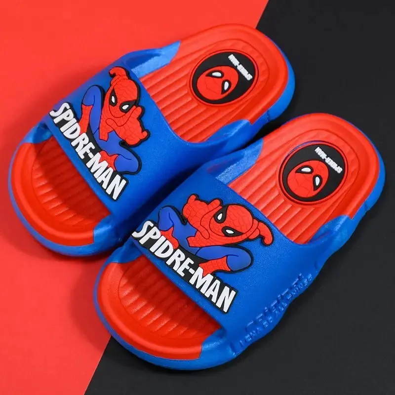 Disney Children's Cartoon Sandals Home Slippers Summer Bathroom Soft Bottom Anti-skid Boys Red Shoes Size 24-41