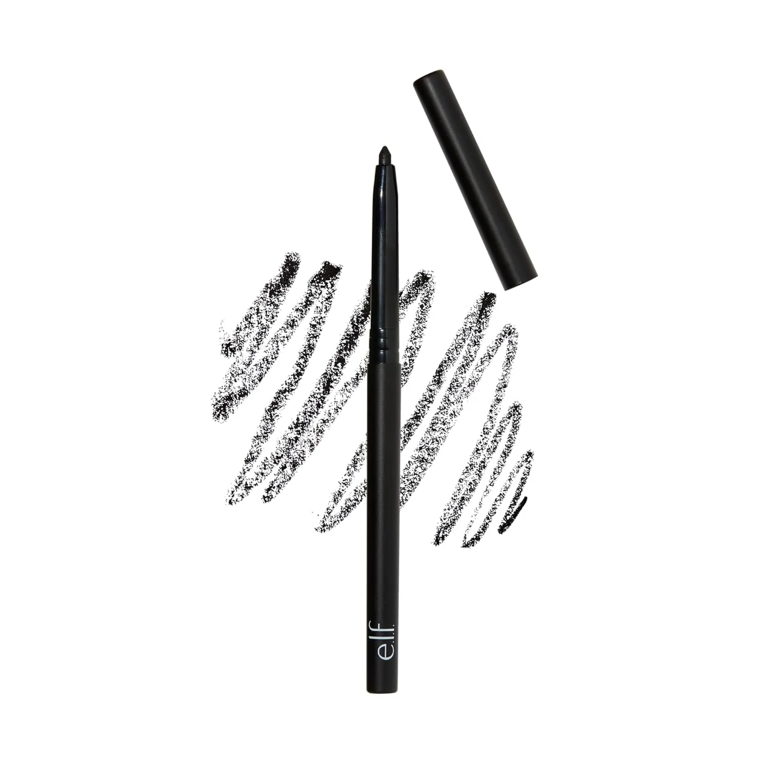 e.l.f. No Budge Retractable Eyeliner, Creamy, Ultra-Pigmented & Waterproof, Creates Bold & Defined Lines, Vegan & Cruelty-Free, Black