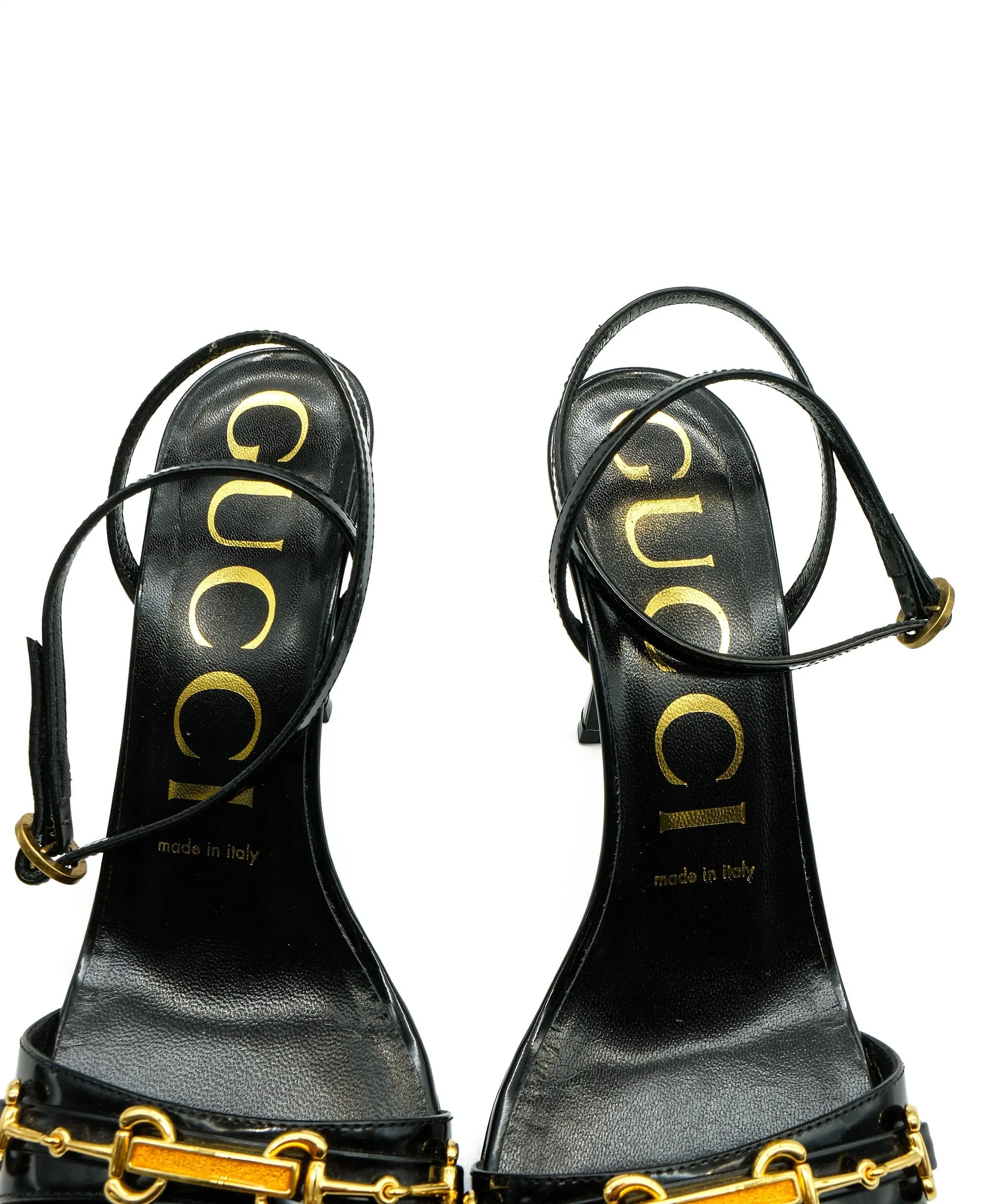 Gucci Black Strap Heels RJC1507