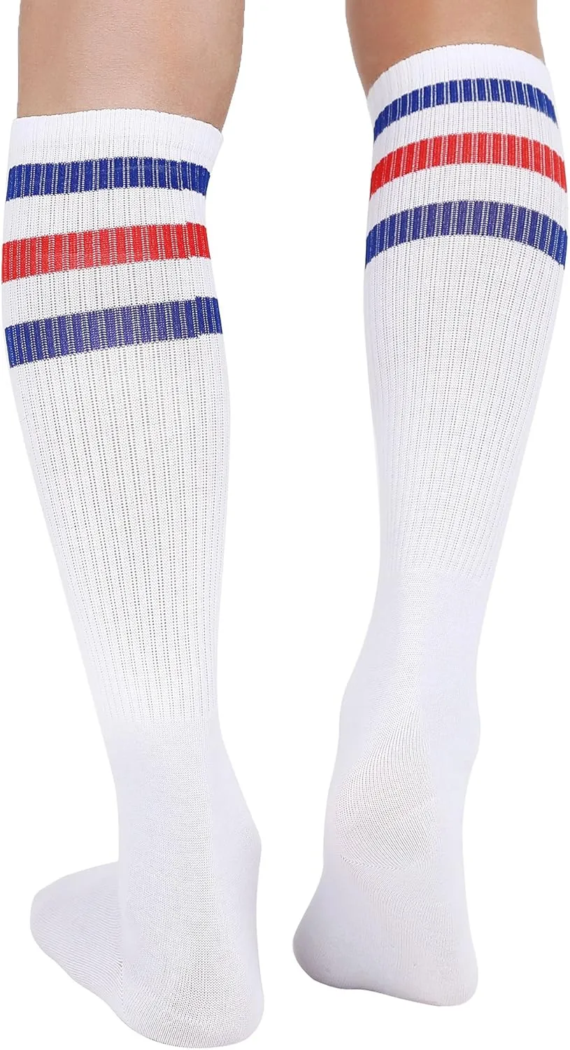 Joulli White Knee High Tube Socks 1-3 Pairs