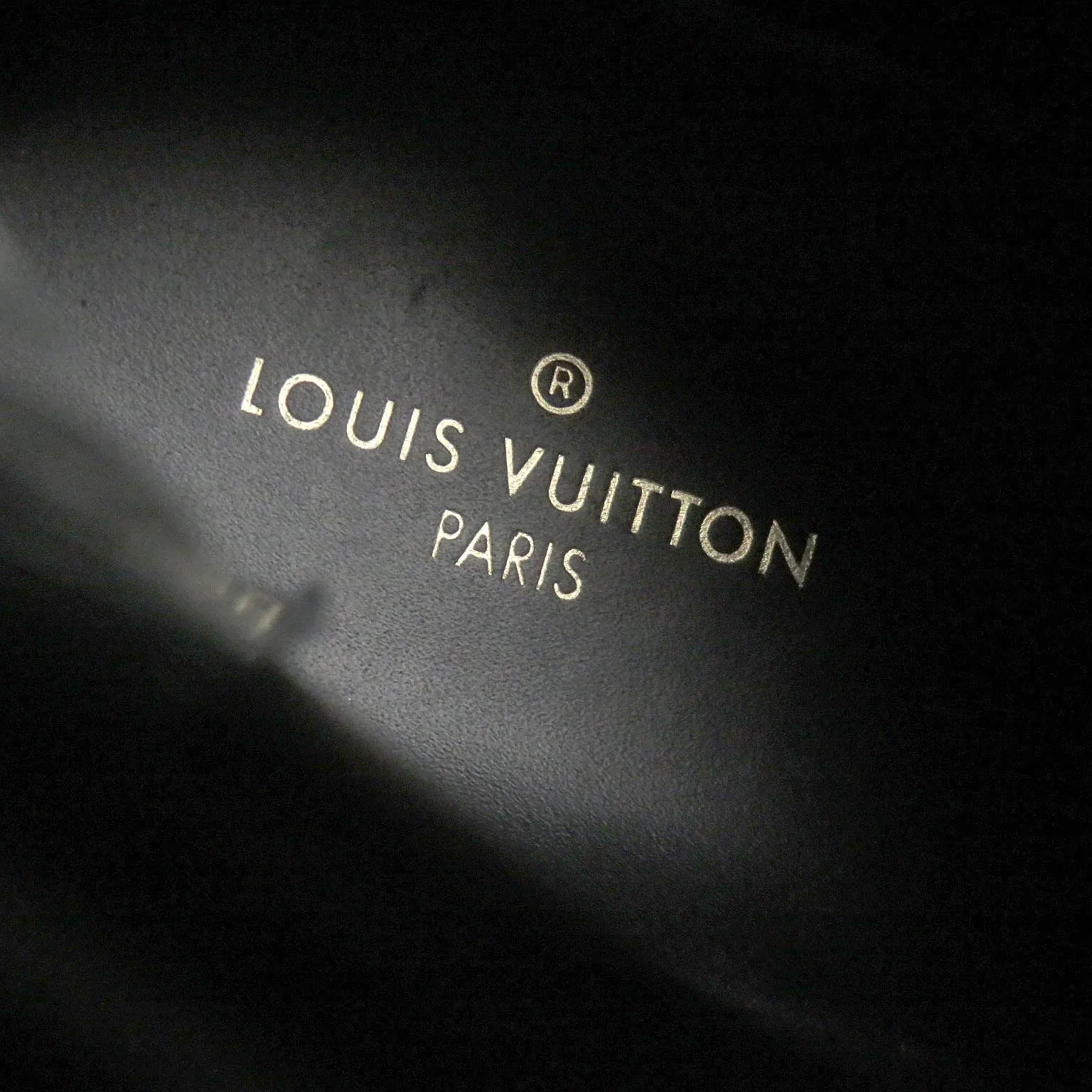 LOUIS VUITTON High cut sneakers Main: Leather black mens 8 Used
