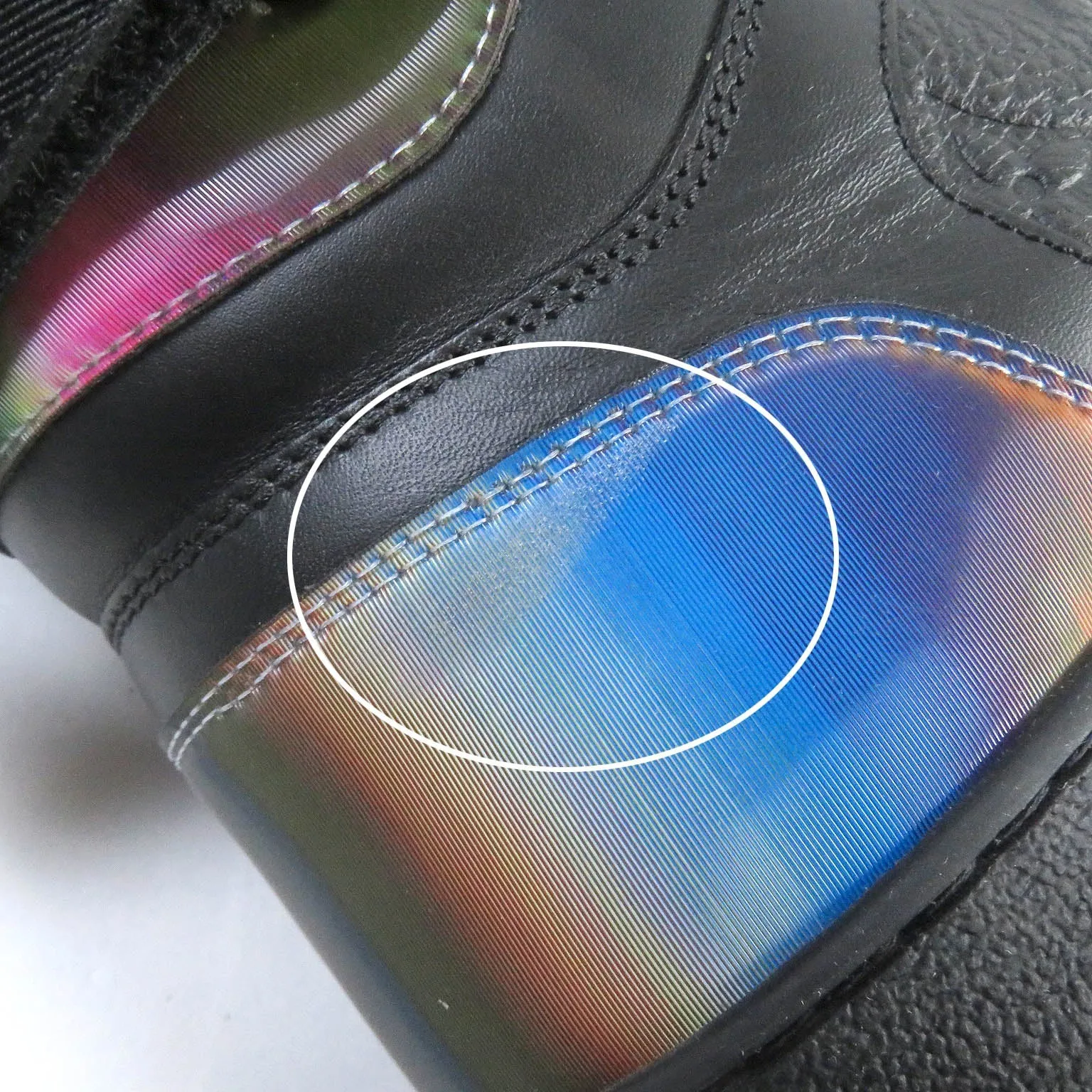 LOUIS VUITTON High cut sneakers Main: Leather black mens 8 Used