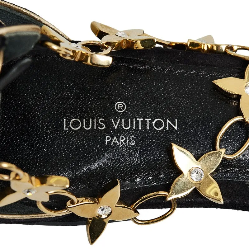 Louis Vuitton ize: 34 Black Gold Sweater Leather Lady Louis Vuitton