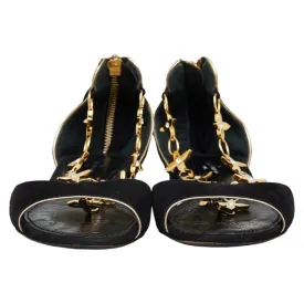 Louis Vuitton ize: 34 Black Gold Sweater Leather Lady Louis Vuitton