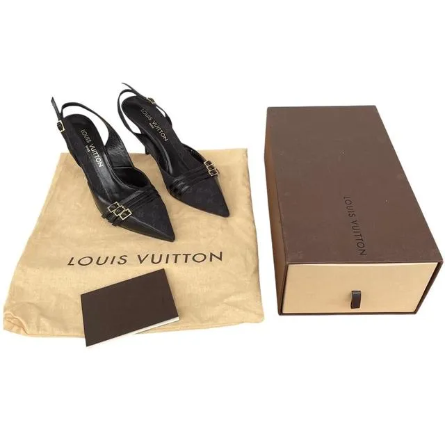 Louis Vuitton Slingback High Heels UK 6