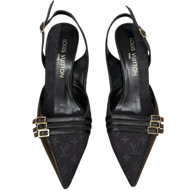 Louis Vuitton Slingback High Heels UK 6