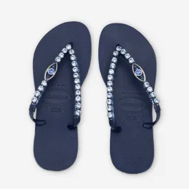 Mini Blue Eye Flip Flops