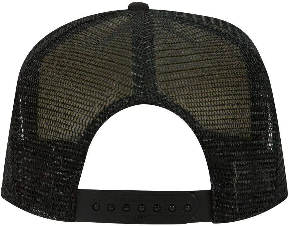 OTTO Polyester Foam Front 5 Panel High Crown Mesh Back Trucker Hat