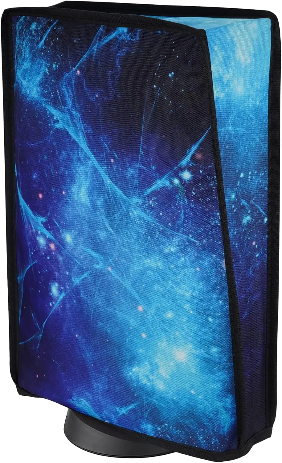 PlayVital Dust Cover for ps5, Soft Neat Lining Dust Guard for ps5 Console, Anti Scratch Waterproof Cover Sleeve for ps5 Console Digital Edition & Disc Edition - Blue Nebula