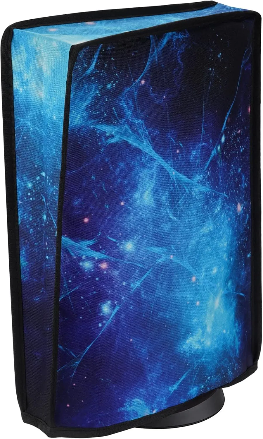 PlayVital Dust Cover for ps5, Soft Neat Lining Dust Guard for ps5 Console, Anti Scratch Waterproof Cover Sleeve for ps5 Console Digital Edition & Disc Edition - Blue Nebula