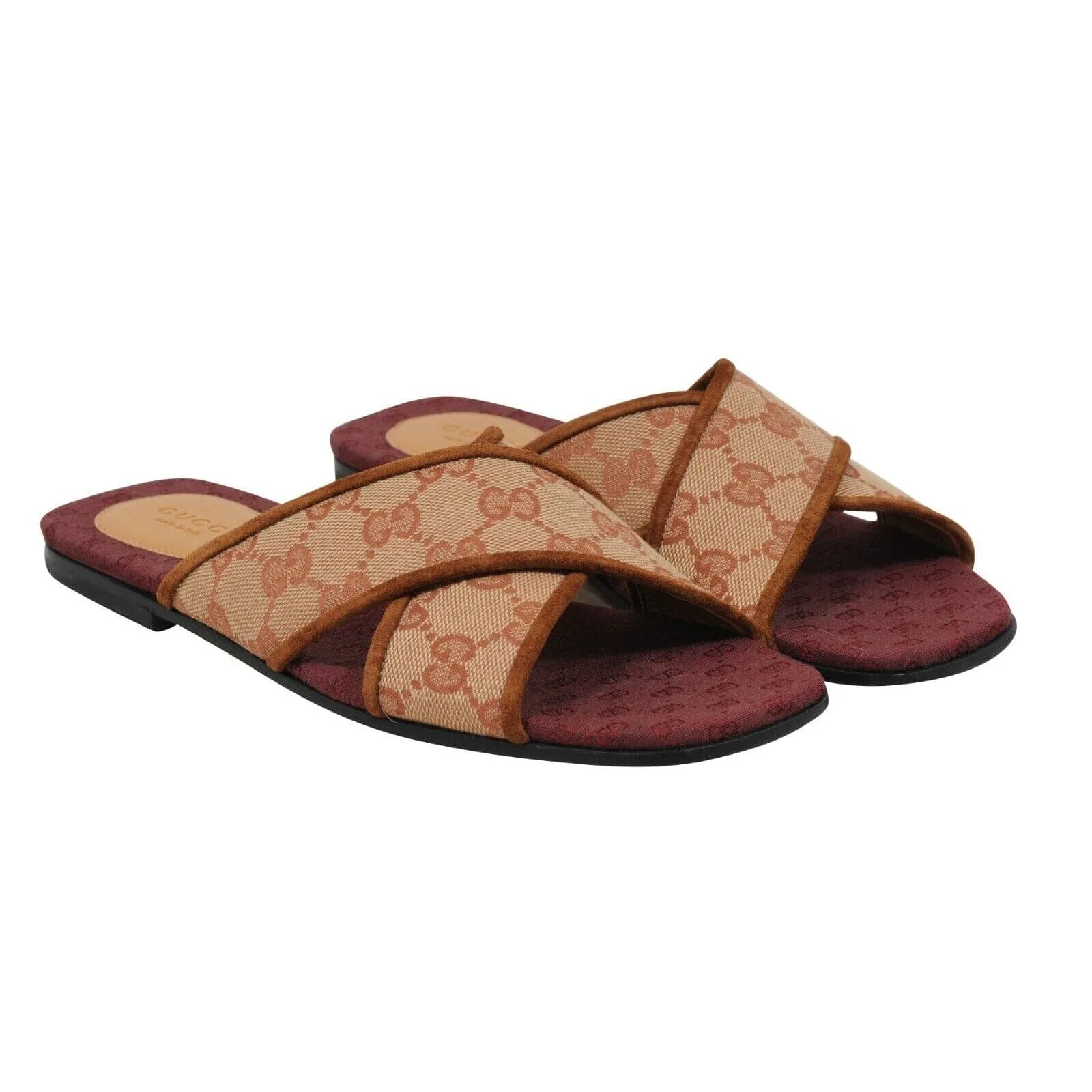 Senior Ruggine Cross Strap Sandals