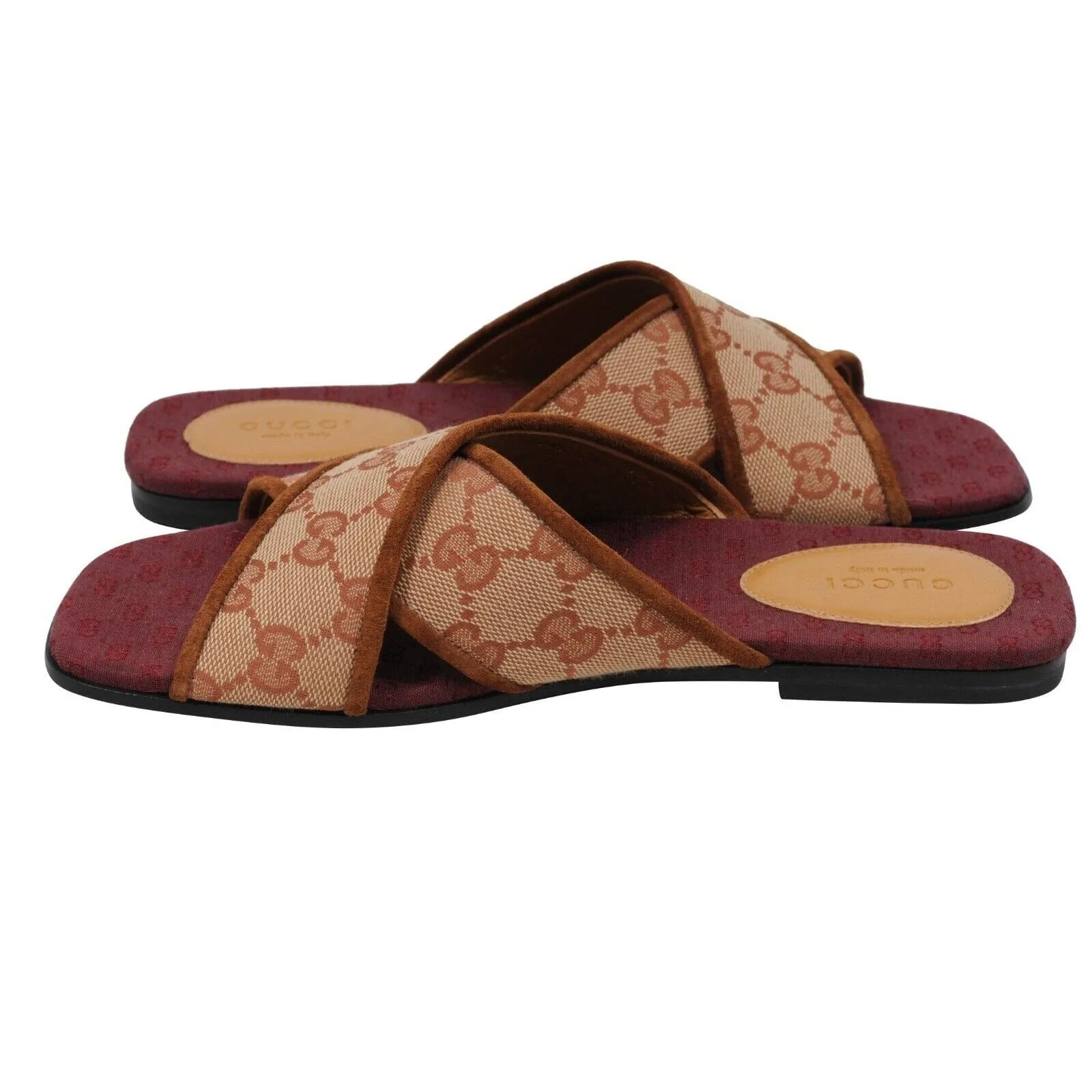 Senior Ruggine Cross Strap Sandals