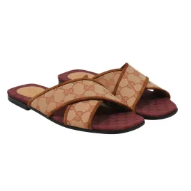 Senior Ruggine Cross Strap Sandals