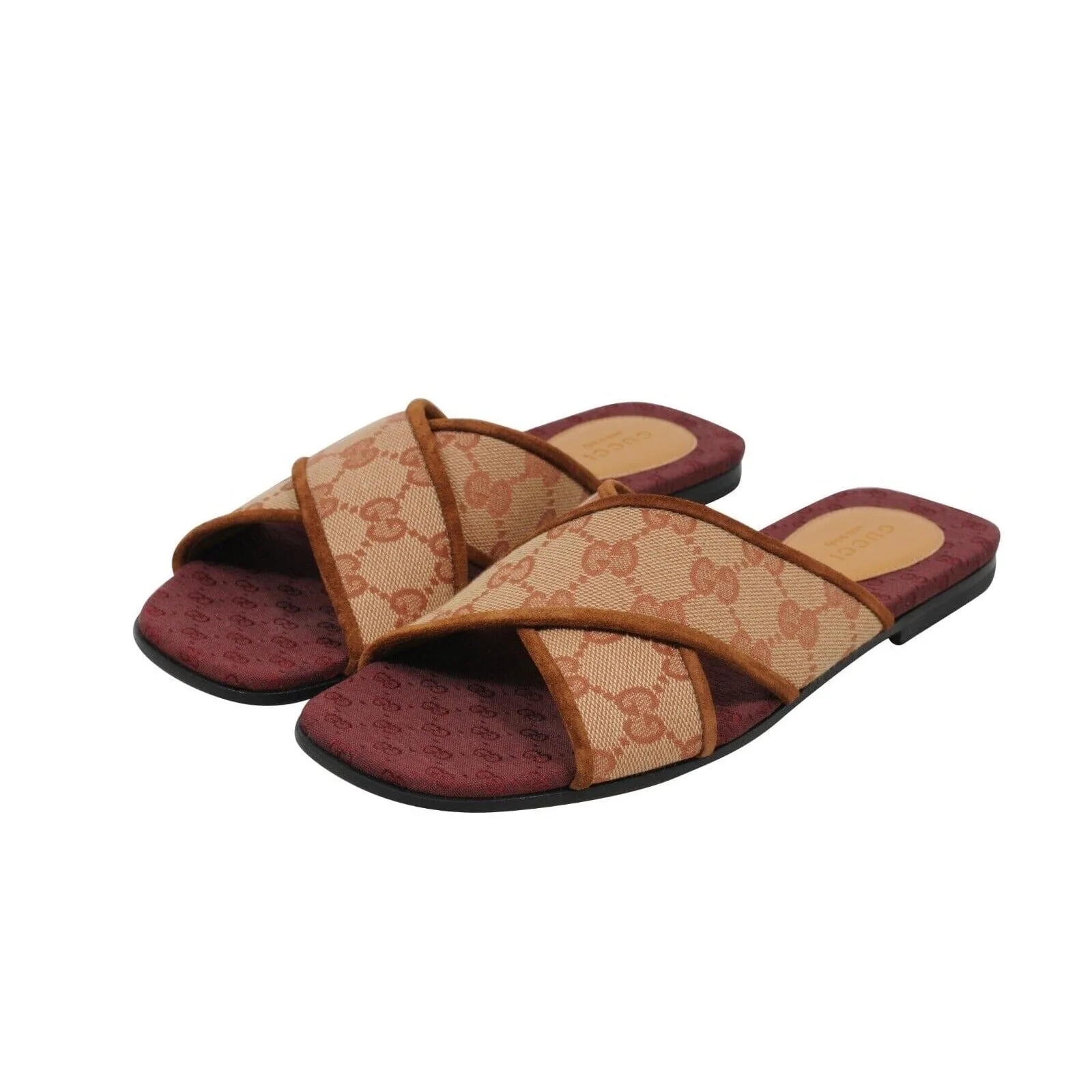 Senior Ruggine Cross Strap Sandals
