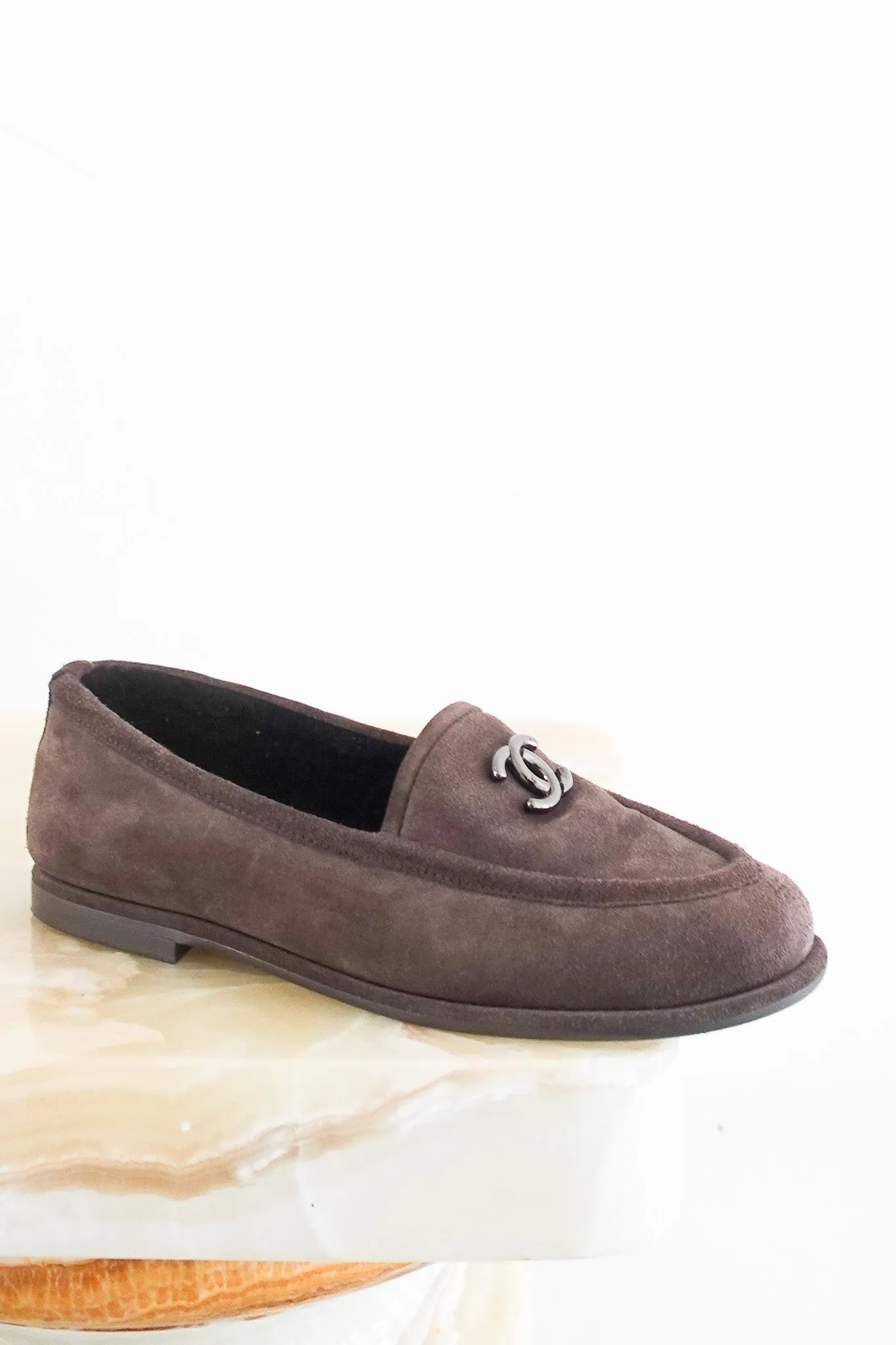Shearling lined double C loafers