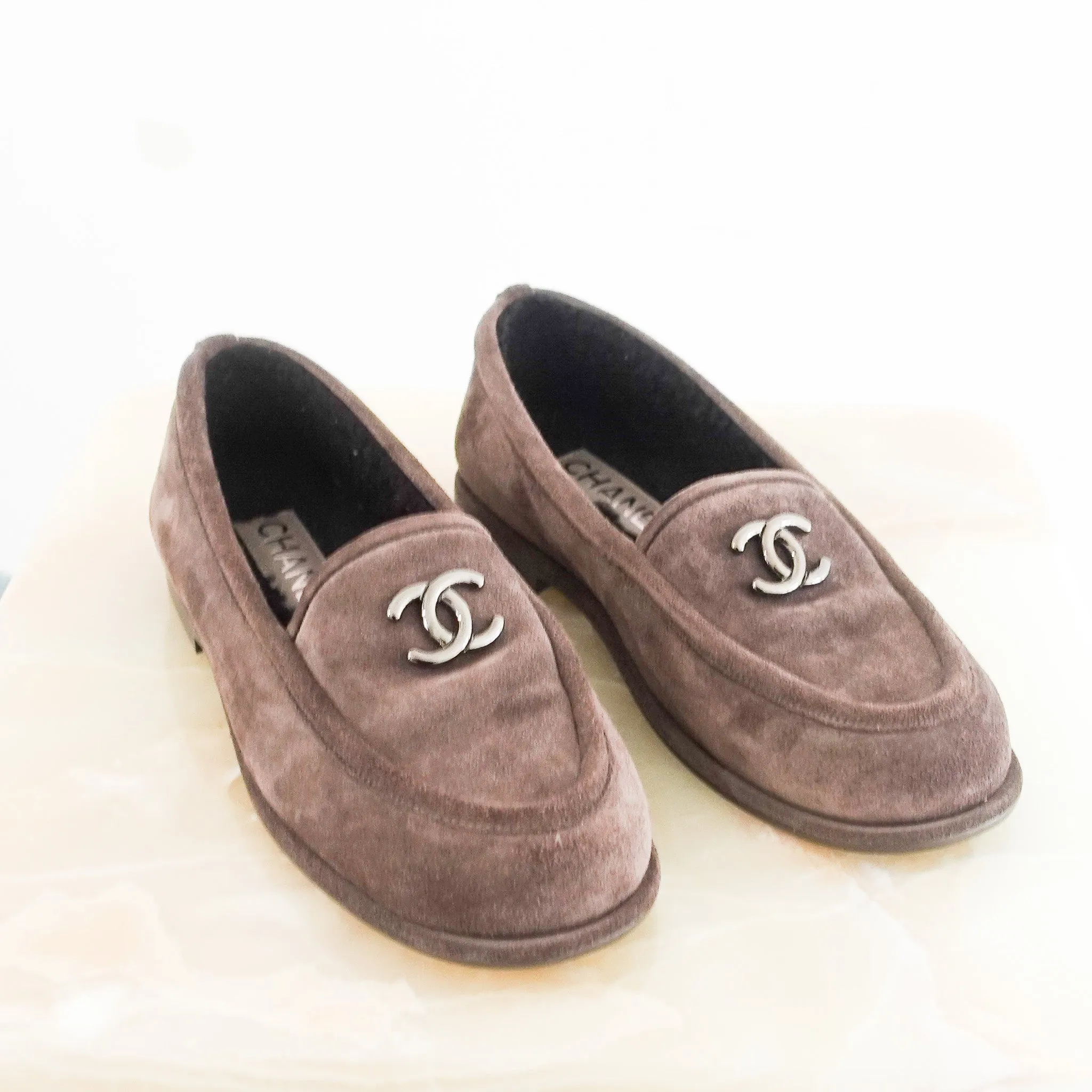 Shearling lined double C loafers