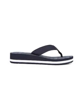 TH Monogram Wedge Flip-Flops