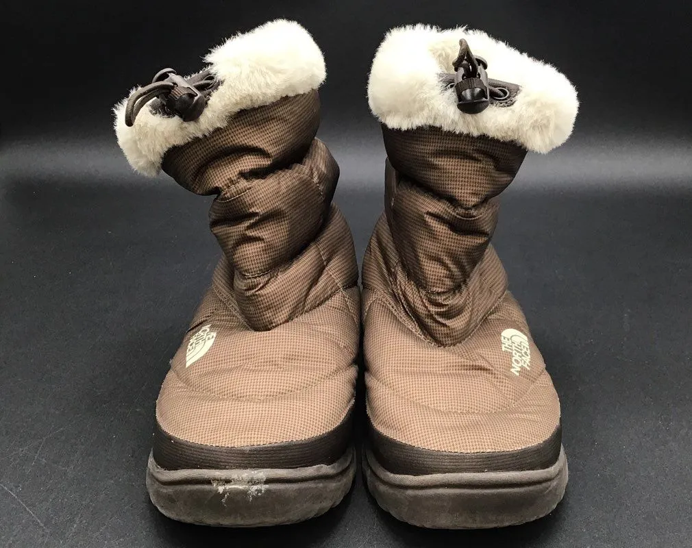 The North Face Women's Nuptse Brown Snow Boots - Size 7