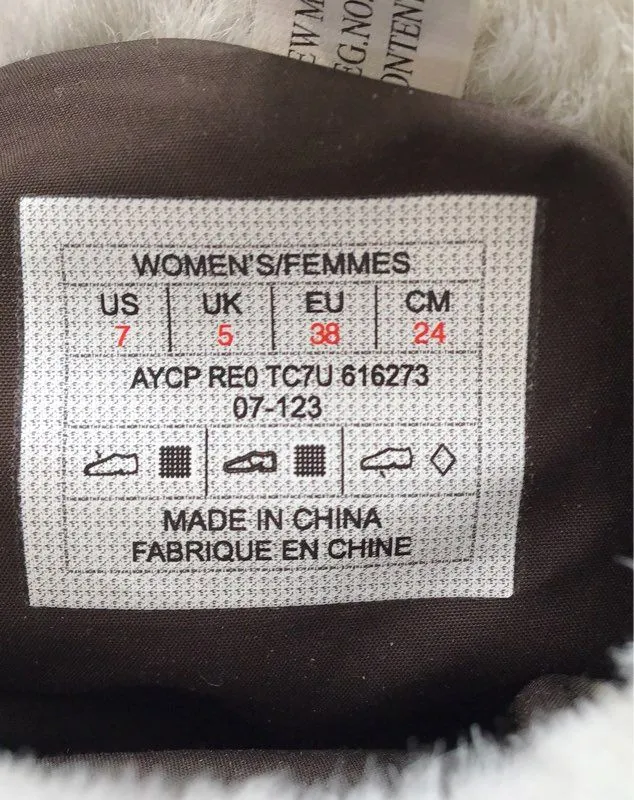 The North Face Women's Nuptse Brown Snow Boots - Size 7