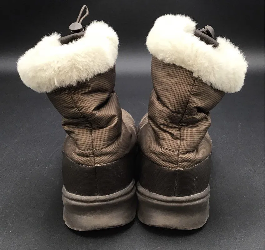 The North Face Women's Nuptse Brown Snow Boots - Size 7
