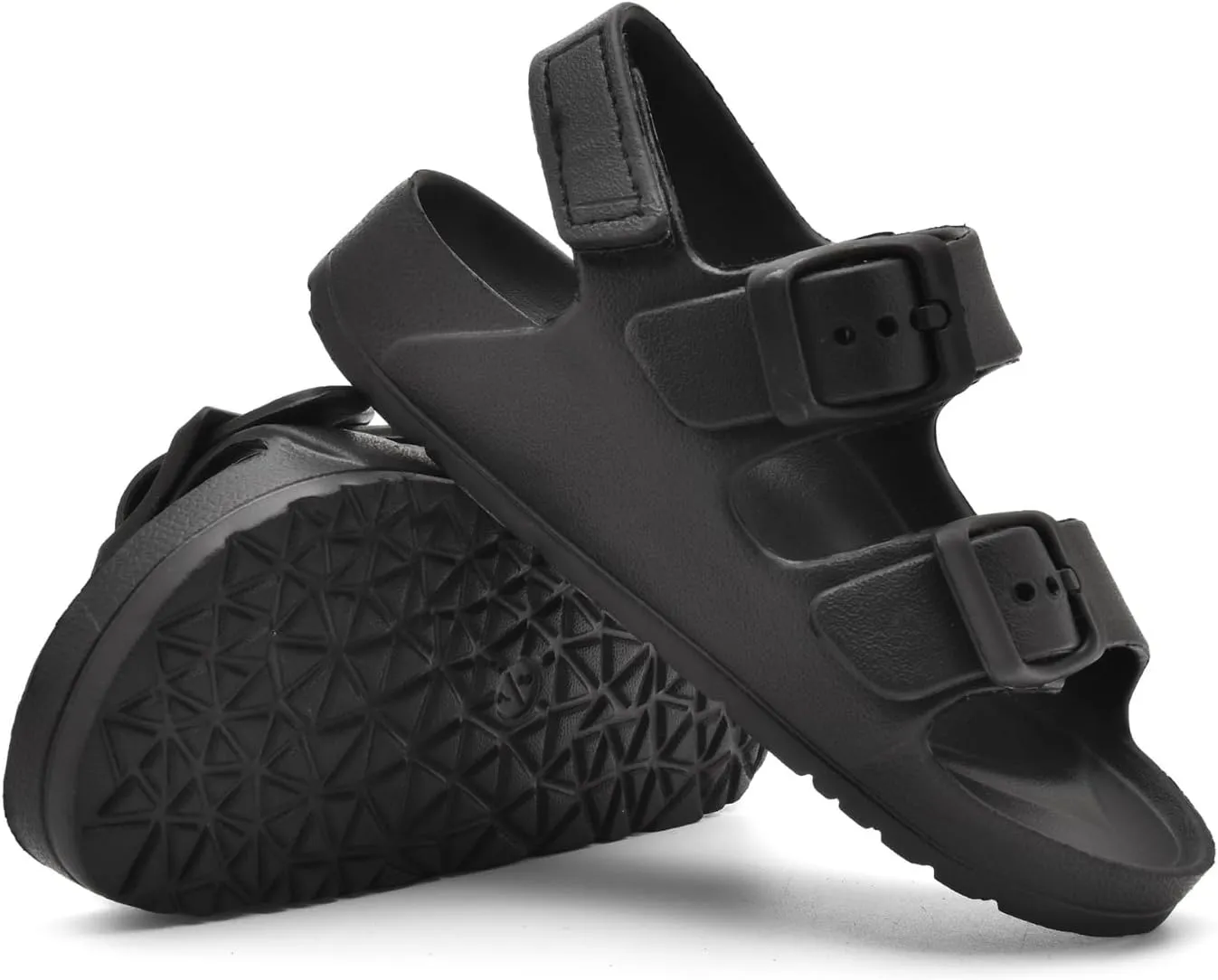 Toddler Unisex Adjustable Buckle Sandals ?C Comfortable Open Toe Beach & Pool Shoes for Boys & Girls with Back Strap