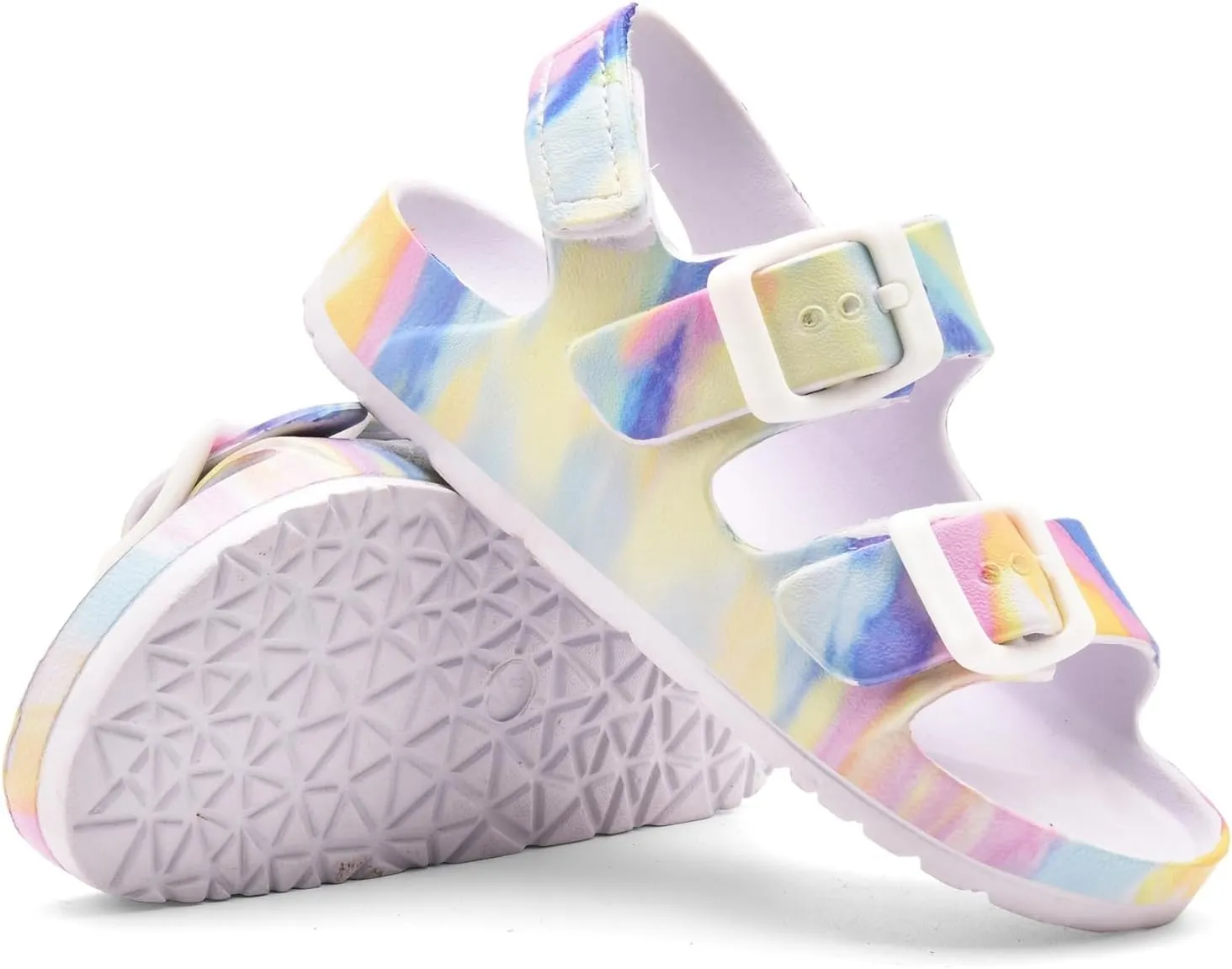 Toddler Unisex Adjustable Buckle Sandals ?C Comfortable Open Toe Beach & Pool Shoes for Boys & Girls with Back Strap