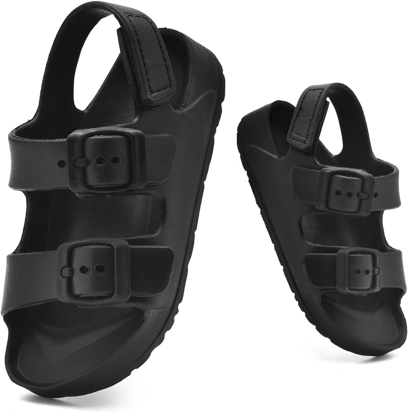 Toddler Unisex Adjustable Buckle Sandals ?C Comfortable Open Toe Beach & Pool Shoes for Boys & Girls with Back Strap