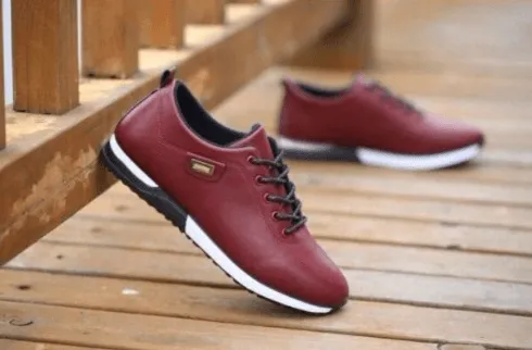 Waterproof leather sneakers For Men