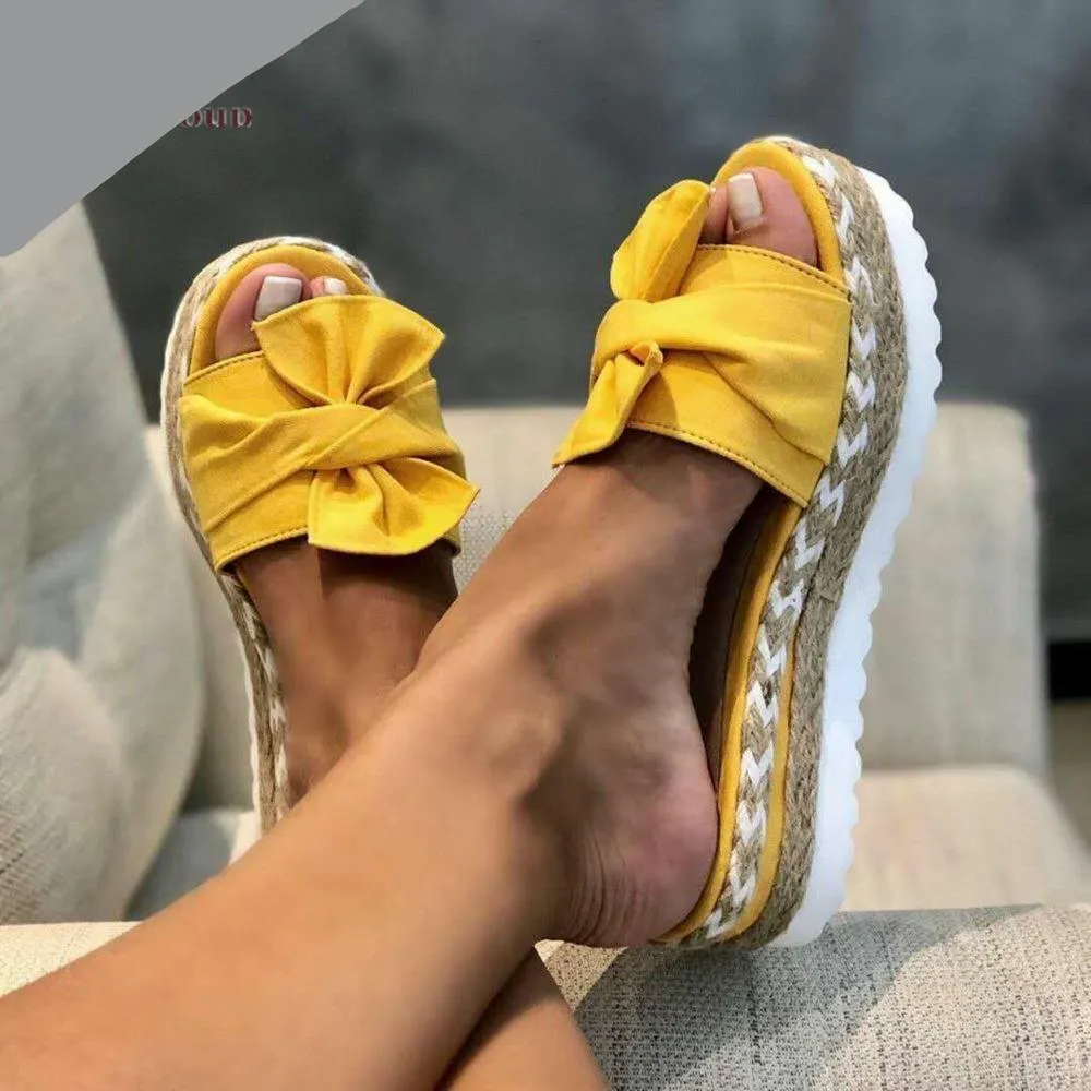 Women’s Bow Summer Sandals - Flip-flops Beach Shoes