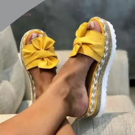 Women’s Bow Summer Sandals - Flip-flops Beach Shoes